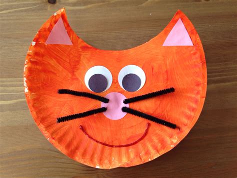 Paper Plate Cat Crafts For Kids Crafting Papers