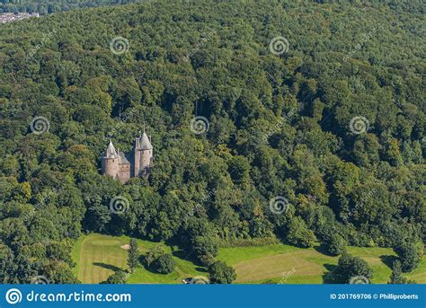 Gothic Revival Castle Of Castell Coch In The Small Village Of
