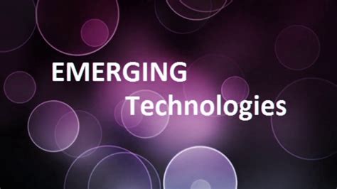 Emerging Technologies Introduction Youtube