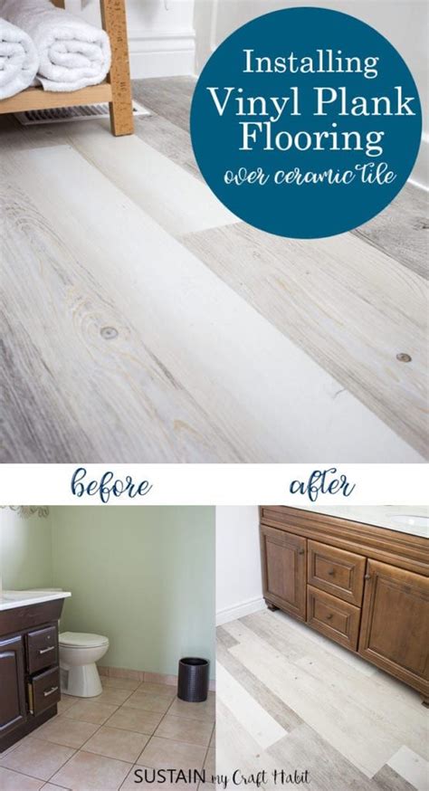 How to install tile on a bathroom floor. Installating LifeProof Luxury Vinyl Plank Flooring (With images) | Vinyl plank flooring bathroom ...