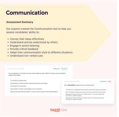 Communication Skills Assessment 5 Tips To Get It Right Toggl Hire