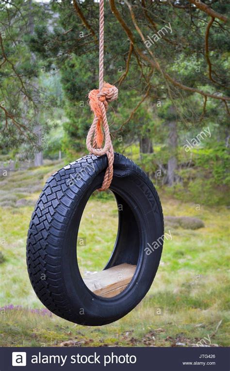Download This Stock Image Tyre Rope Swing Jtg426 From Alamys
