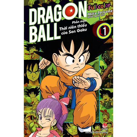 Truyện Tranh Dragon Ball 7 Viên Ngọc Rồng Full Color Thời Niên Thiếu Của Son Goku Trọn Bộ 8 Tập