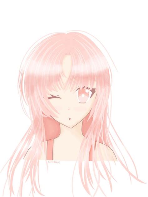 Pastel Pink Hair Anime Girl