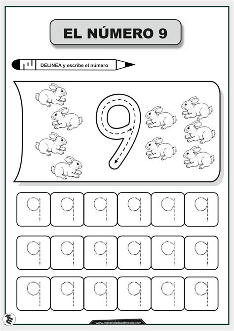 Cuadernillo de trazos y escritura de los números del 1 al 10 Math