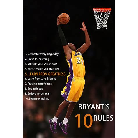 Buy Kobe Bryant Canvas Wall Art Kobe Bryant Quotes Bryants Ten