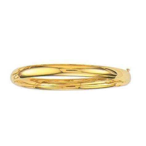 14k Solid Gold Bangle Bracelet Ebay