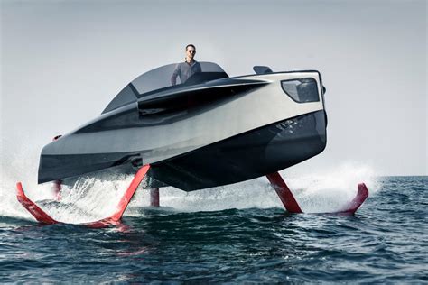 Foiler Flying Yacht Is A Sleek Hybrid Powered Hydrofoil