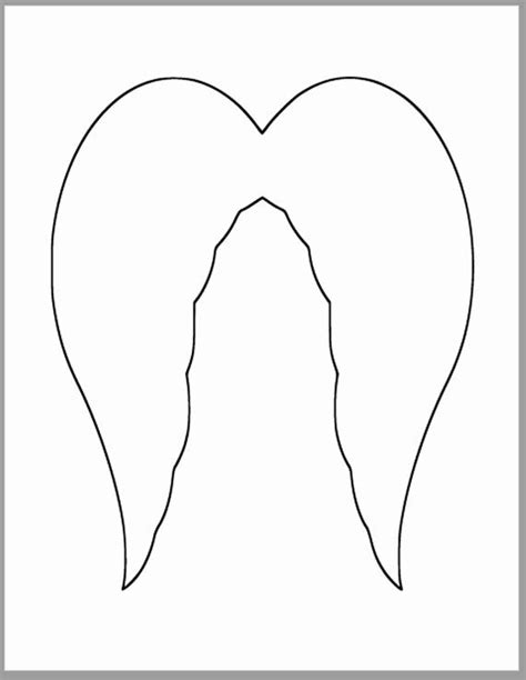 Angel Wing Templates Unique Angel Wings Pattern Use The Printable