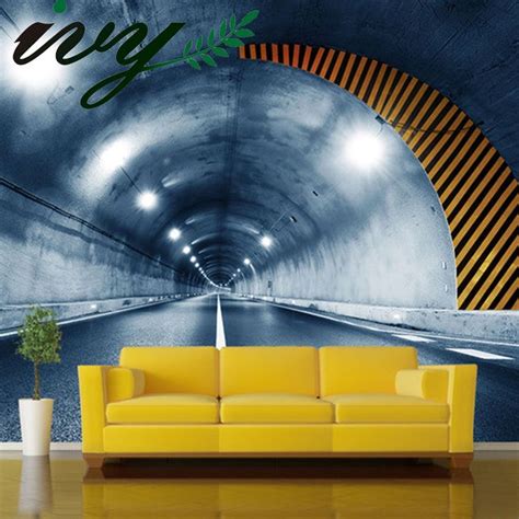 Ivy Morden 3d Tunnel Photo Wallpaper For Walls Large Custom Any Size