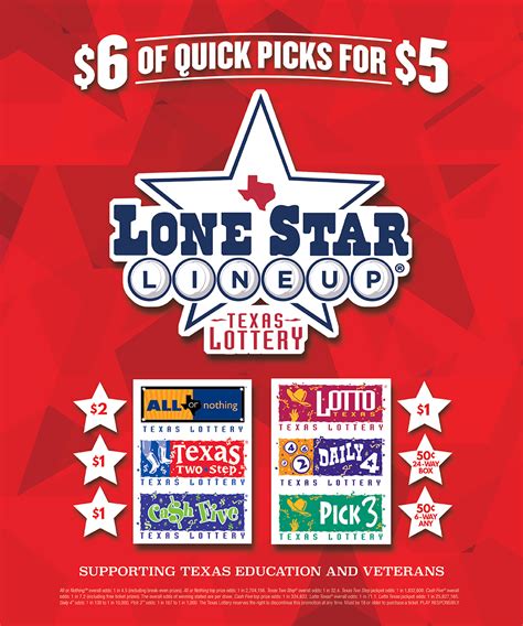 Texas Lottery Lone Star Lineup