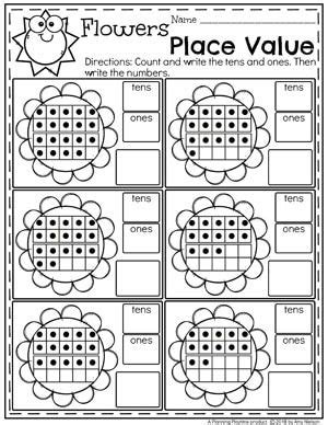 Place value kindergarten tens and ones worksheets | my elementary. Place Value Worksheets | Place value worksheets, Tens, ones, Kindergarten worksheets
