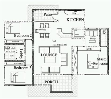 Simple 2 Bedroom House Plans In Kenya Pdf Bmp Inc