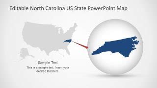 North Carolina US State PowerPoint Map SlideModel