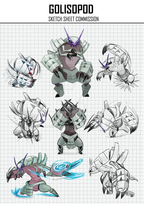 Commission Golisopod Sketch Sheet By Zacharybla On Deviantart