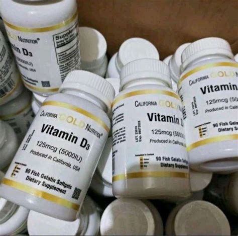 Promo Vitamin D3 California Gold Nutrition Obat Vitamin D3 5000iu