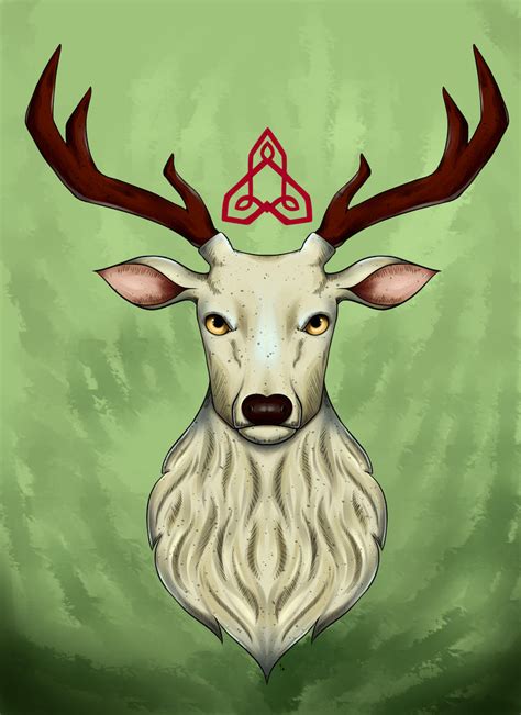 Celtic Deer By Marichu15 On Deviantart
