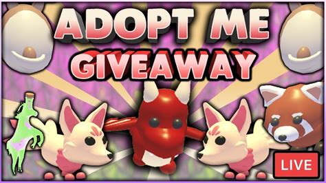 🔴live🔴adopt Me Giveaways Giving Dream Pets Youtube