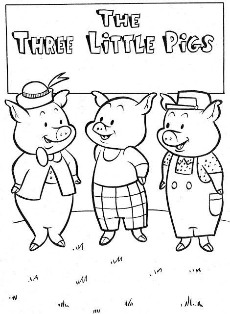 Dibujos del cuento infantil los tres cerditos para colorear, imprimir y pintar. Pin on Les 3 petits cochons