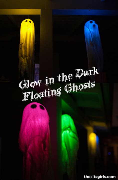 Floating Ghosts Halloween Diy Glow In The Dark Floating Ghosts