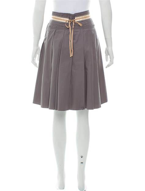 Prada Sport Knee Length Pleated Skirt Clothing