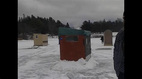 Fishing lures ice fishing house rod holder fish standup paddle board fish house. 2017 ice fishing shack village - YouTube