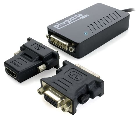 Plugable USB 3 0 To VGA DVI HDMI Video Graphics Adapter For Multiple