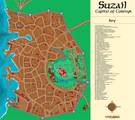 Map Of Suzail Forgotten Realms Birthright Obsidian Portal