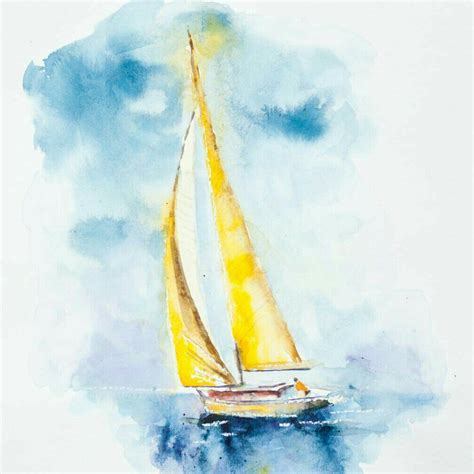 Pin By Debbie Bitner On Watercolor Sailboat Painting Art Painting