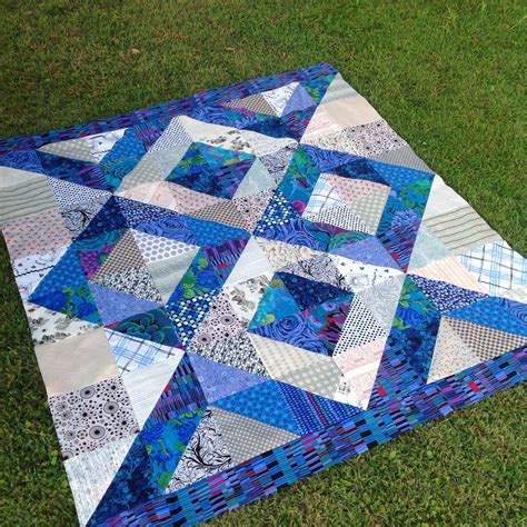Easy 8 12 Half Square Triangles Strip Quilts Easy Quilts Quilt