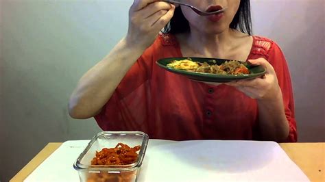 Zucchini pancakes or buchimgae is such a simple dish and yet the many possible variations makes it a must have in your. asmr eating sounds : Japchae, Fried Zucchini , Kimchi 잡채 ...