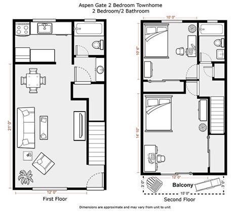 2 bedroom apartment floor plans. 27 Two Bedroom Apartment Plan Inspiration For Great ...