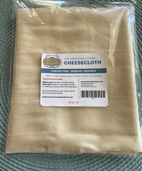 Cheese Cloth Cultured Food Life