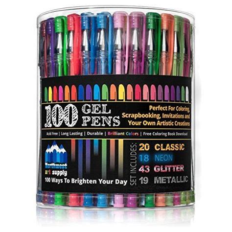 Gelwriter 100 Premium Gel Pens In Stadium Stand Gel Pens Set Gel