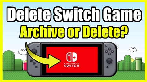 How To Delete A Game On Nintendo Switch Archive Or Delete Game Youtube