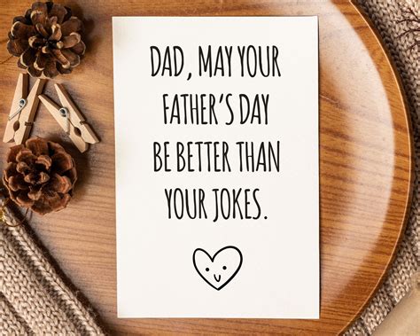 Sarcastic Card For Dad Funny Fathers Day Card Dad Birthday Etsy