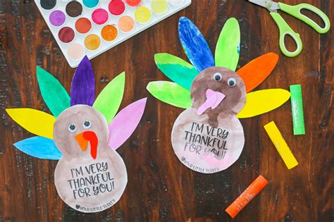 Simple Thanksgiving Turkey Kids Craft With Free Printable Template