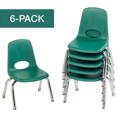 Ecr4kids School Stack Chair Chrome Legs Multiple Sizescolorstypes