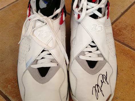 Air Jordan Viii Autographed Michael Jordan Game Worn Og Air Jordans