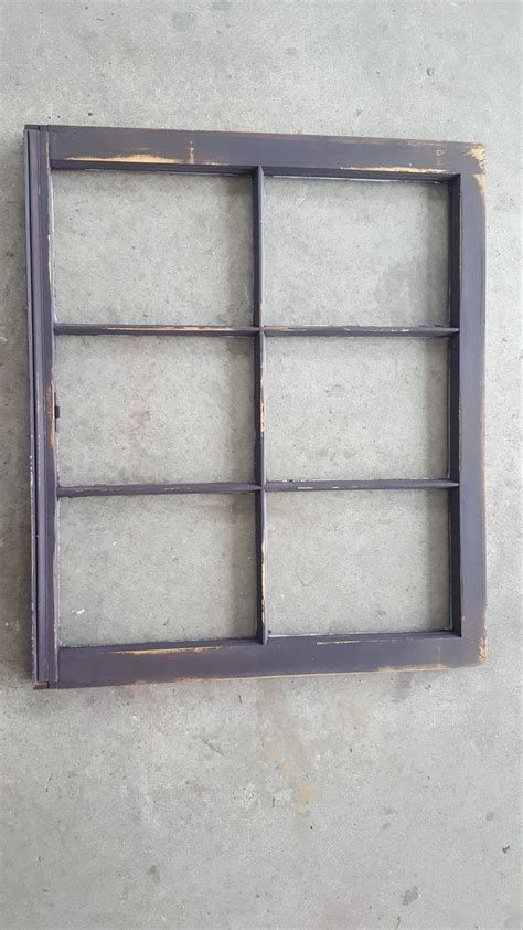 Vintage Authentic Reclaimed Antique Window Pane 6 Pane 27x32 Etsy