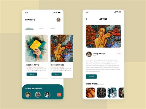 Android App For Artists On Behance