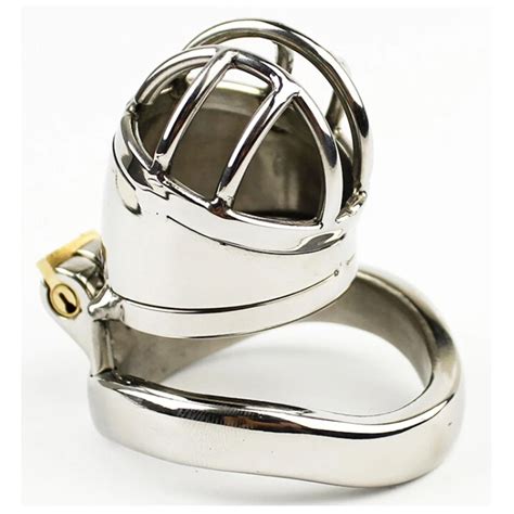 Stainless Steel Cock Cage For Male Metal CBT Chastity Device Penis Lock