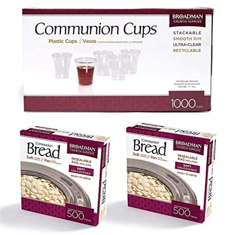 Broadman Church Supplies Plastic Communion Cup 1000 Count And Bread