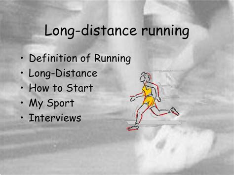 Ppt Long Distance Running Powerpoint Presentation Free Download Id
