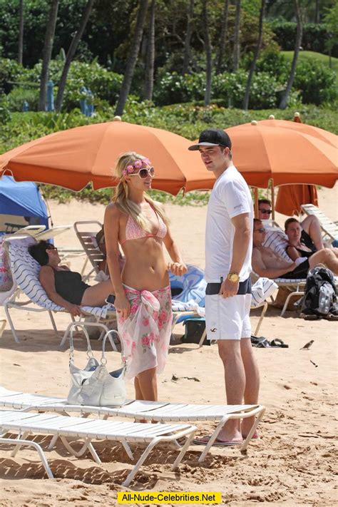 Paris Hilton Caught In Bikini On The Beach In Hawaii