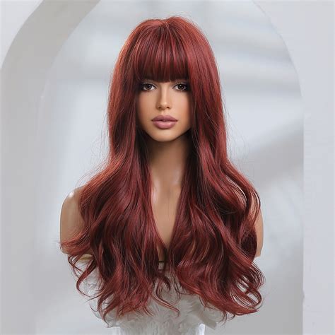 Long Red Wig For Sex Doll 💋 Nakedoll