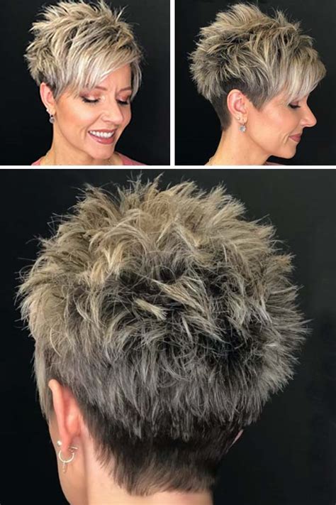 Comprender Principal Intercambiar Short Spiky Hairstyles For Women Over 50 Darse Cuenta