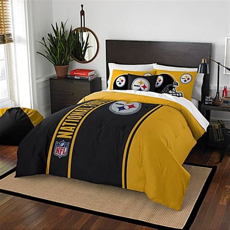 Pick your favorites and go into overtime decorating your home office! NFL Pittsburgh Steelers Embroidered Comforter Set - Bed ...