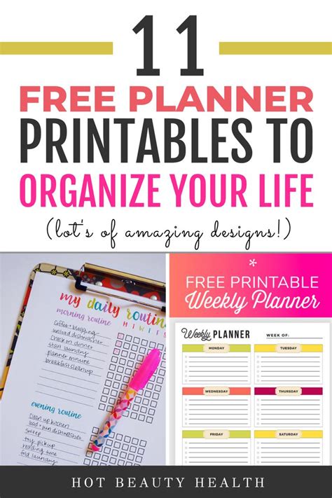 11 Ingenious Free Printable Planners That Ll Help You Get Your Life