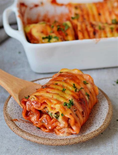 Vegan Lasagna Roll Ups Recipe Elavegan